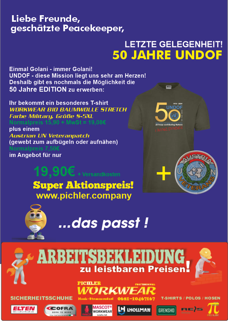 (Bild für) Aktions-Set 50-Jahre UNDOF T-Shirt plus Patch